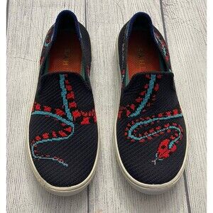 Rothy’s Rothys Sneaky Snake Slip On Boy Shoes, Size Youth 1